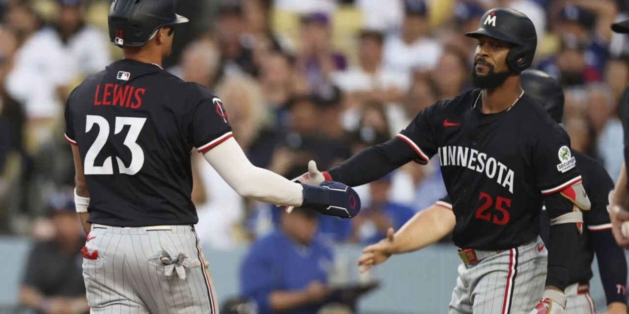 Lewis y Vázquez impulsan tres carreras cada uno en victoria 10-7 de Mellizos ante Dodgers