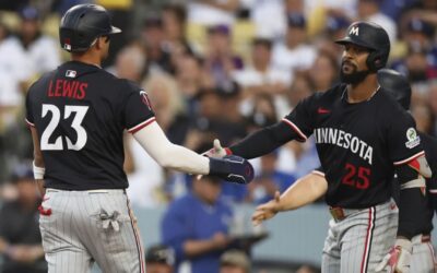 Lewis y Vázquez impulsan tres carreras cada uno en victoria 10-7 de Mellizos ante Dodgers