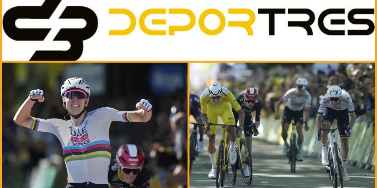 Pogačar vence a Van der Poel en el sprint y gana la cuarta etapa del Tour de Francia(Video D3 completo 12:00 PM)