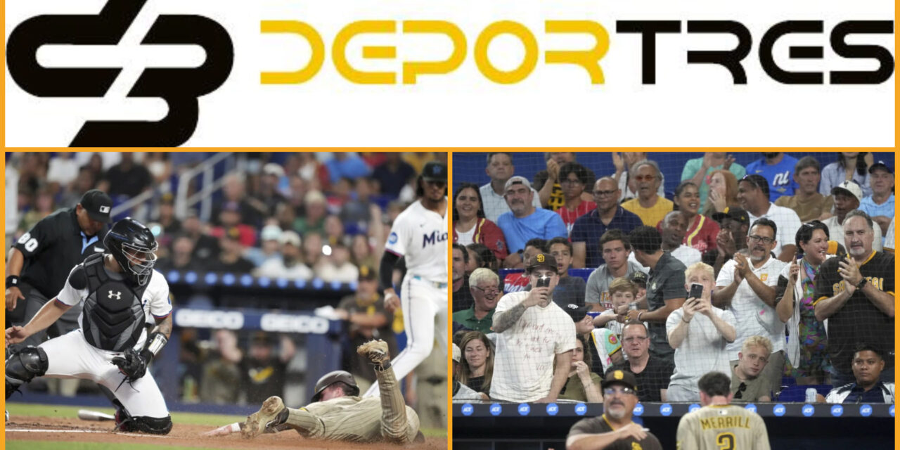 Merrill y Maldonado impulsan carreras en la 2ª entrada y Padres vencen 2-1 a Marlins(Video D3 completo 12:00 PM)