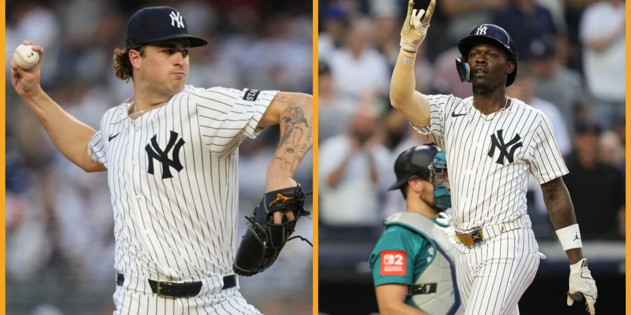 Chisholm pega dos jonrones y Schlittler gana en debut de las mayores; Yankees ganan 9-6 a Marineros