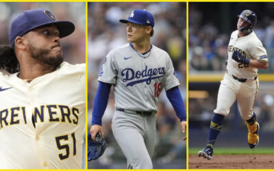 Peralta lanza seis entradas en blanco, Cerveceros aplastan 9-1 a Dodgers y sacan rápido a Yamamoto
