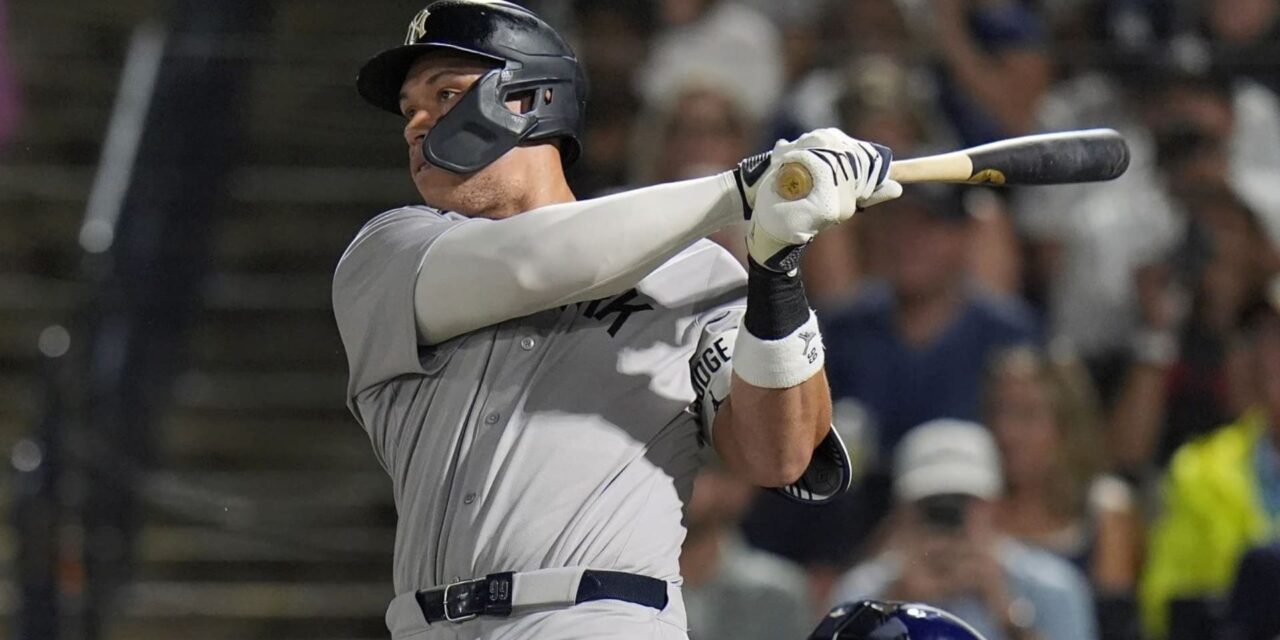 Los Yankees igualan récord del club con 9 jonrones en victoria 13-3 sobre los Rays