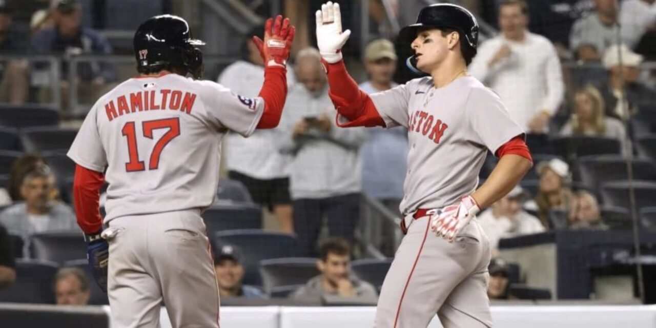 Novato Anthony pega jonrón y remolca 3 en su debut en Yankee Stadium; Medias Rojas se imponen 6-3