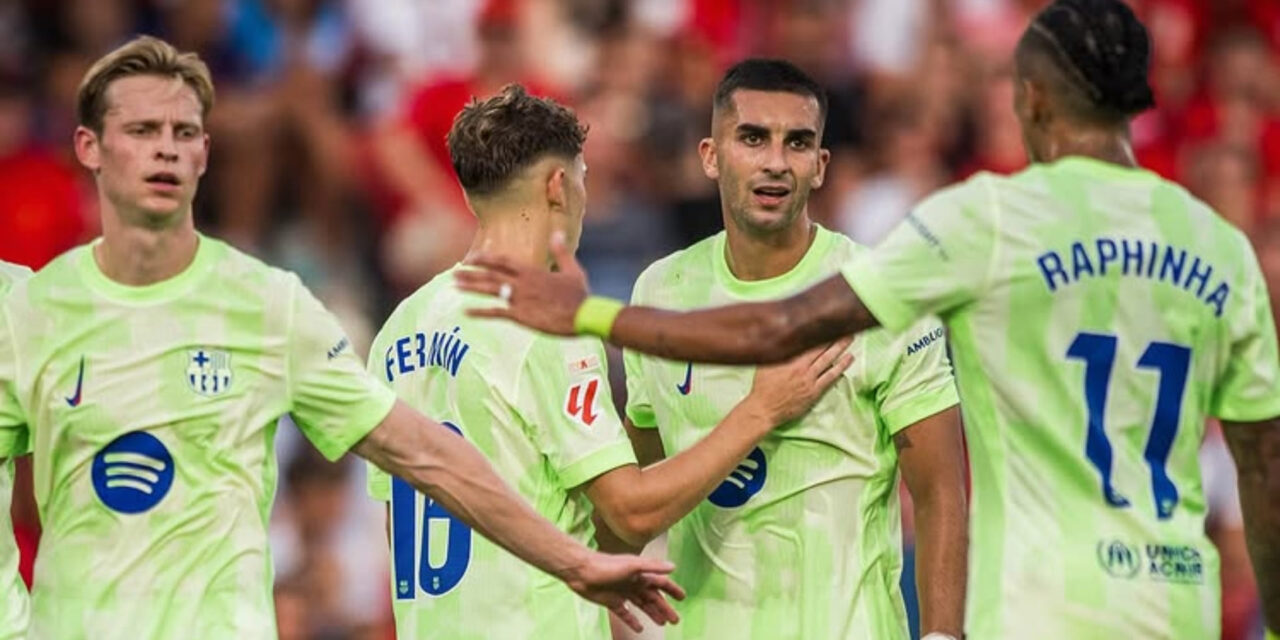 El campeón FC Barcelona comenzó la defensa de su título con una victoria ante Mallorca