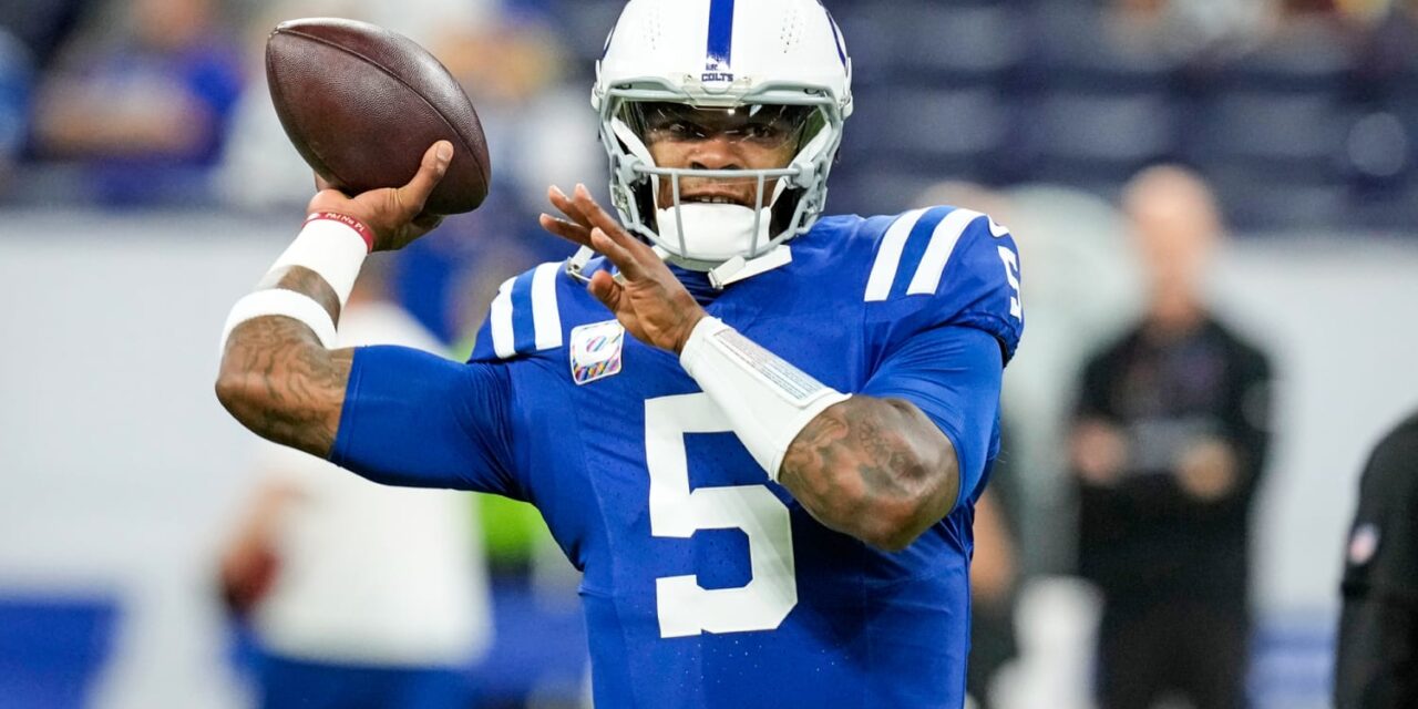 El QB Anthony Richardson será evaluado día a día con un meñique dislocado