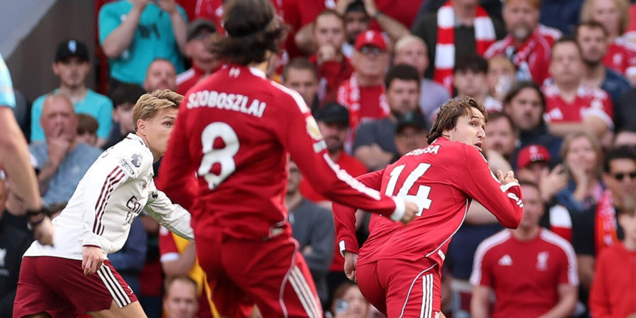 Un golazo de Szoboszlai reafirma al campeón Liverpool ante Arsenal