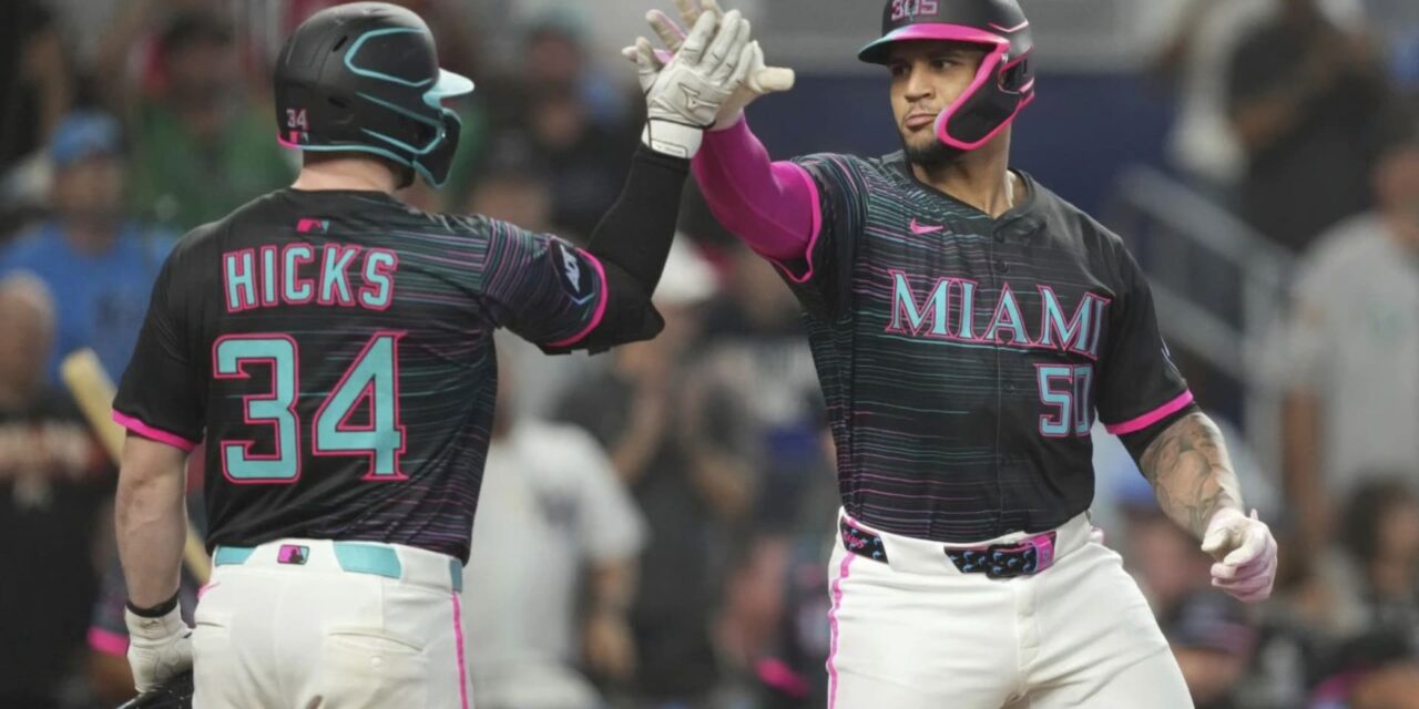 Agustín Ramírez pega dos jonrones solitarios y los Marlins vencen a los Yankees 2-0