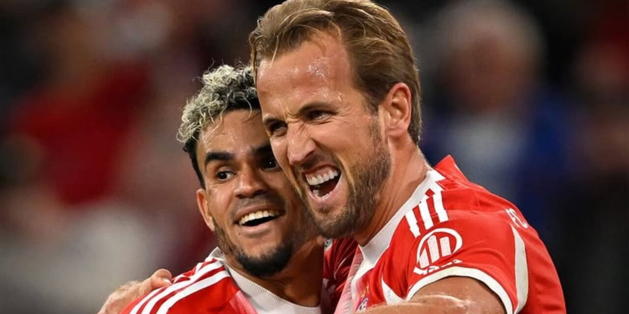Kane anota tripleta y Luis Díaz se estrena con el Bayern en goleada 6-0 ante Leipzig