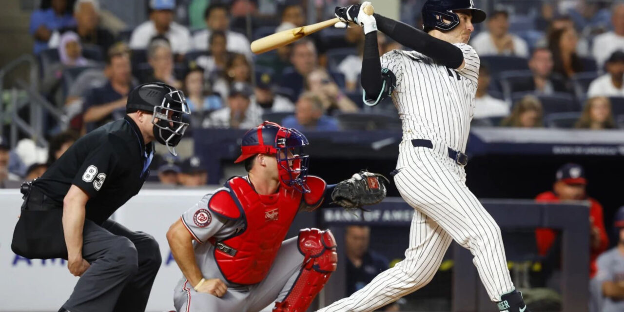 Rice, Domínguez y Chisholm pegan jonrones por Yankees, que vencen 10-5 a Nacionales