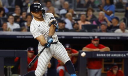 Stanton conecta jonrón de 451 pies y remolca 5 en victoria de Yankees 5-1 sobre Nacionales