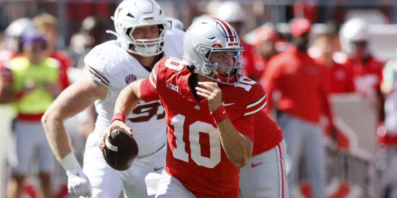 Sayin y la defensa impulsan al No. 3 Ohio State a superar al número uno Texas por 14-7
