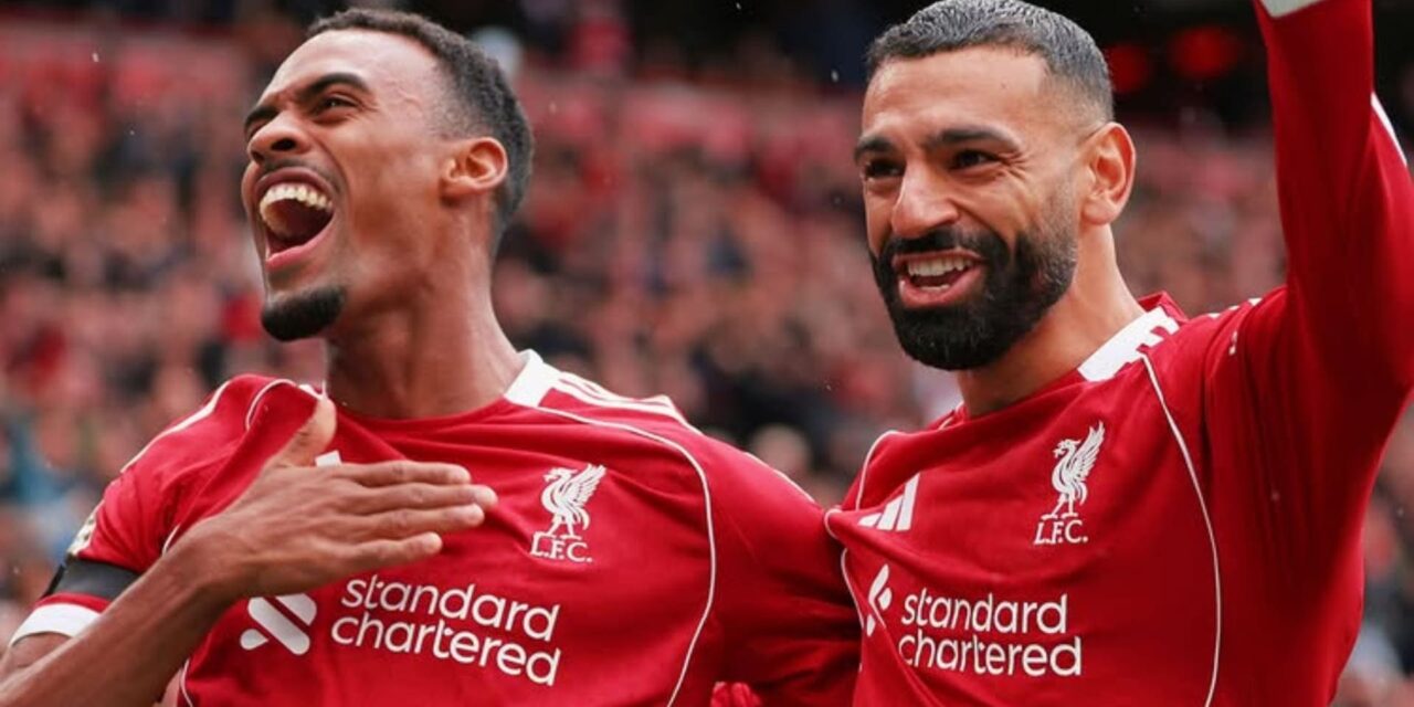 Liverpool gana el derbi de Merseyside y mantiene su inicio perfecto en la Liga Premier