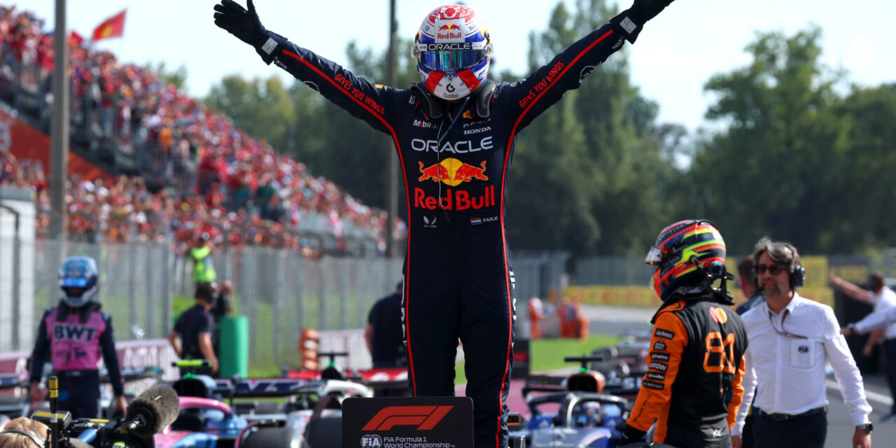 Max Verstappen domina para ganar el Gran Premio de Italia, su primer triunfo desde mayo