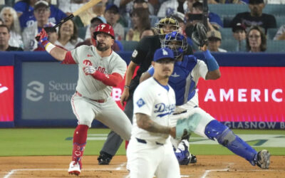 Filis aseguran el título del Este de la Liga Nacional con emocionante victoria 6-5 sobre Dodgers