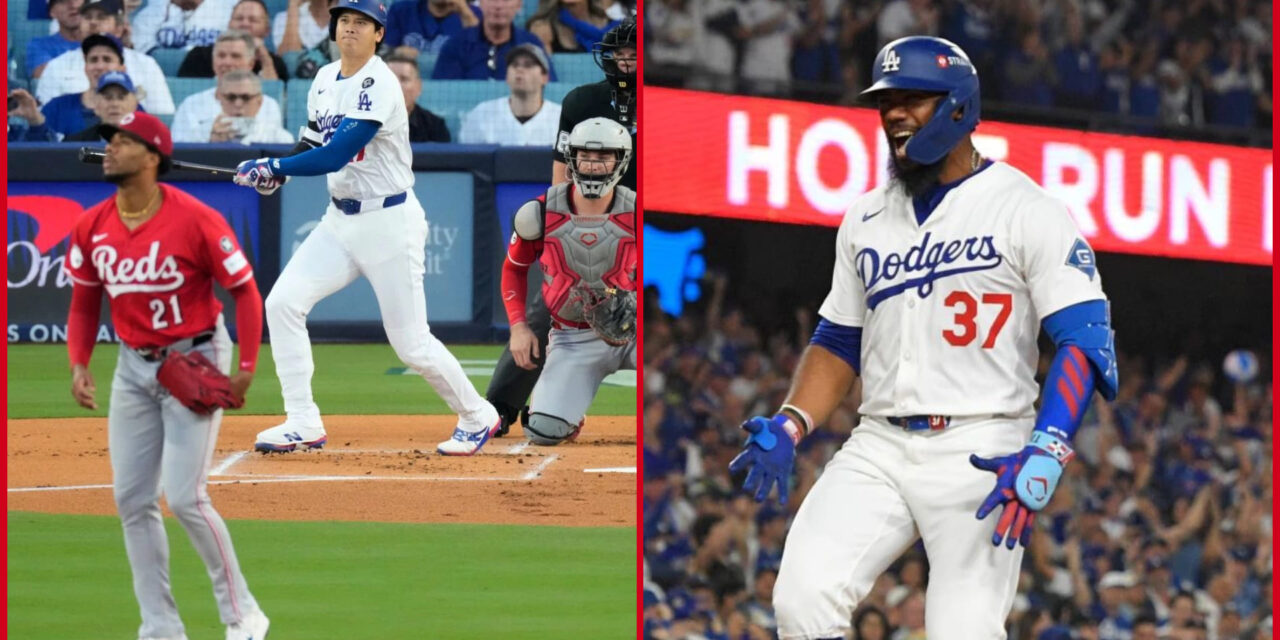 Ohtani y Hernández guían a Dodgers a victoria 10-5 sobre Rojos, al comenzar serie de comodines