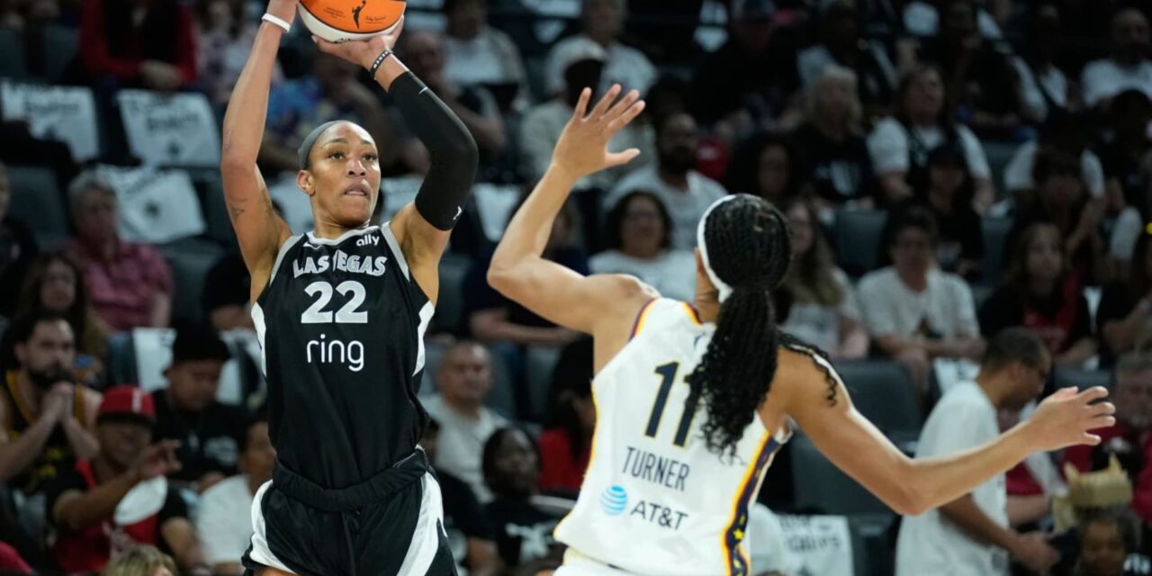 Wilson anota 25 puntos y las Aces igualan la serie de semifinales de la WNBA 1-1 sobre las Fever.