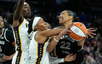Las Aces vencieron a Fever 107-98 en tiempo extra del quinto juego de las semifinales y avanzaron a las Finales de la WNBA para enfrentar a las Phoenix Mercury.