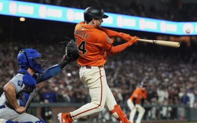 Grand slam de Patrick Bailey envió a los Giants a la victoria sobre Dodgers