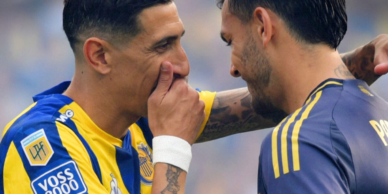 Rosario Central y Boca Juniors igualan en duelo entre Di María y Paredes