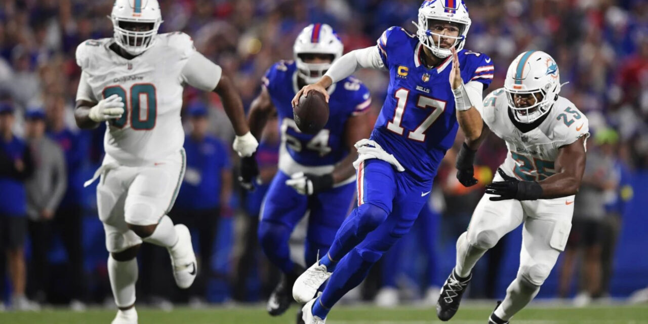 3 pases de touchdown de Josh Allen y la intercepción de Terrel Bernard aseguran la victoria de los Bills por 31-21 sobre los Dolphins