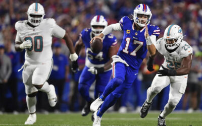3 pases de touchdown de Josh Allen y la intercepción de Terrel Bernard aseguran la victoria de los Bills por 31-21 sobre los Dolphins