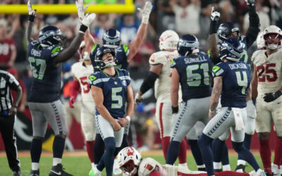 Jason Myers anota gol de campo de 52 yardas al final y Seahawks superan 23-20 a Cardinals