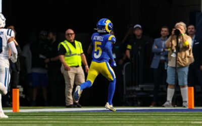 Atwell logra TD de 88 yardas y Rams vencen 27-20 a Colts tras balón suelto de Mitchell