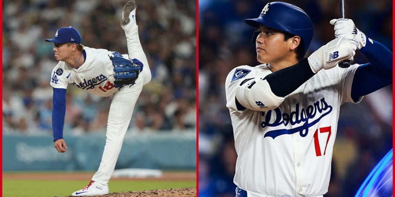 Ohtani conecta 2 hits, Yamamoto y el bullpen se combinan para un hit en la victoria de los Dodgers sobre los Giants