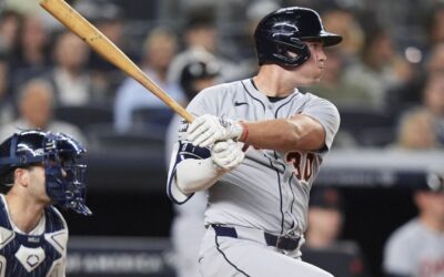 Tigres anotan 9 carreras en la 7ma y aplastan 12-2 a Yankees
