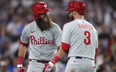 Jonrón de 3 carreras de Marchon impulsa a los Filis a vencer a los Dodgers 9-6
