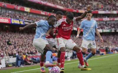 Arsenal saca empate 1-1 ante un defensivo Man City con gol en el tiempo de descuento