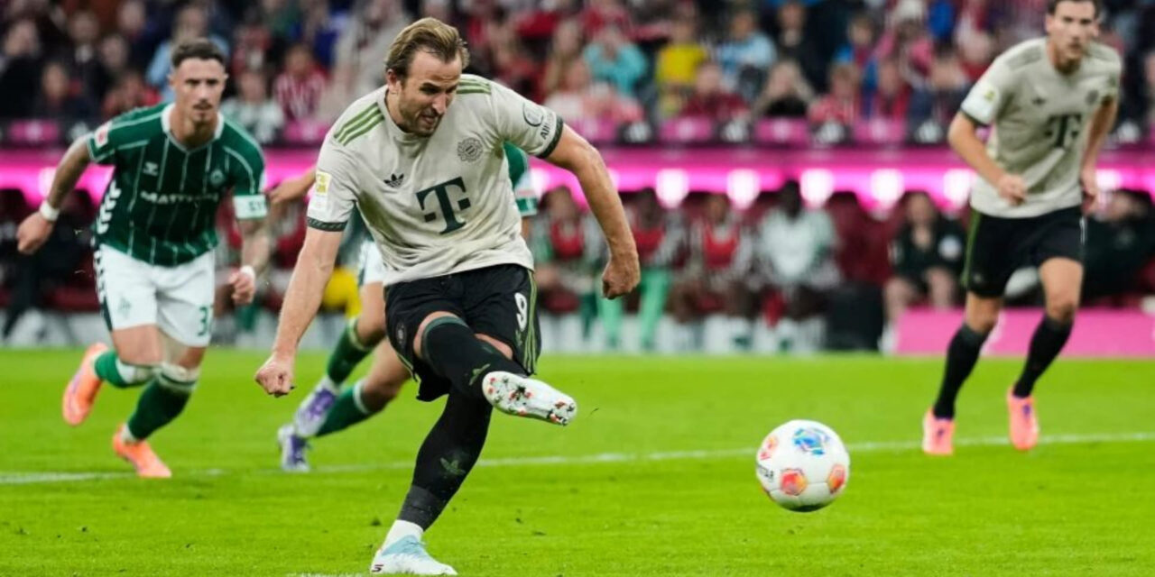 Harry Kane anota su gol número 100 para el Bayern en su partido 104