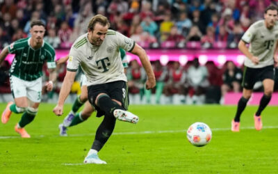 Harry Kane anota su gol número 100 para el Bayern en su partido 104