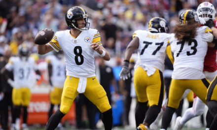 Aaron Rodgers lanza 2 pases de TD y Steelers fuerzan 5 pérdidas de balón para vencer a Patriots 21-14