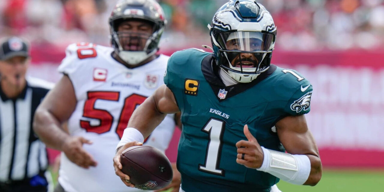 Eagles mantiene su invicto con victoria 31-25 ante Buccaneers