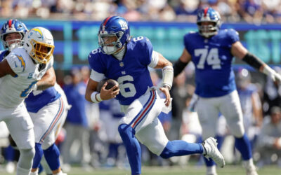 Jaxson Dart lleva a Giants a triunfo sobre Chargers; preocupa lesión de Nabers
