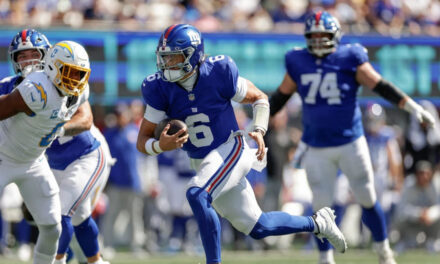 Jaxson Dart lleva a Giants a triunfo sobre Chargers; preocupa lesión de Nabers