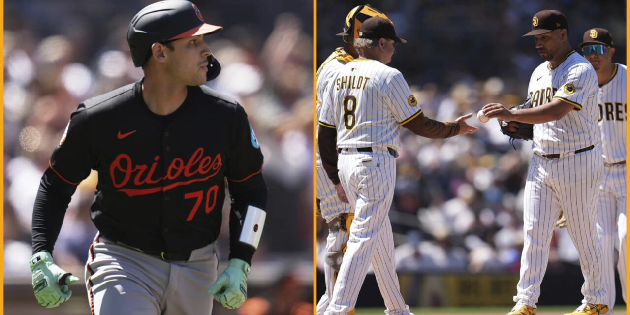 Orioles conectan cuatro jonrones contra Cortés y vencen 7-5 a Padres para completar barrida