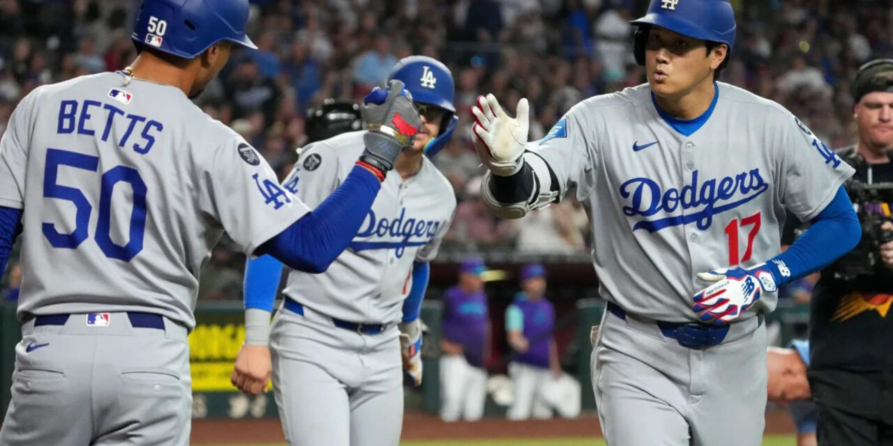 Ohtani conecta 54to jonrón, Dodgers vencen a D-backs y ganan su 12º título divisional en 13 años