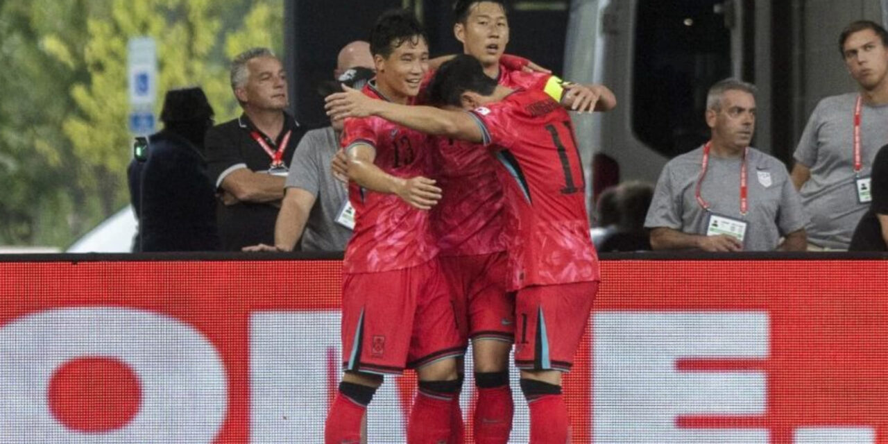 De visita pero con gran apoyo, Corea del Sur gana amistoso a EEUU por 2-0