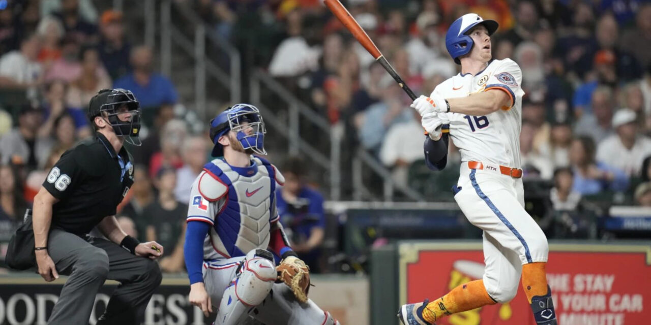 Zach Cole suple a Yordan Álvarez y lidera victoria 6-3 de Astros sobre Rangers