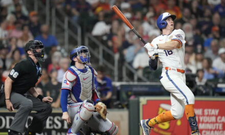 Zach Cole suple a Yordan Álvarez y lidera victoria 6-3 de Astros sobre Rangers