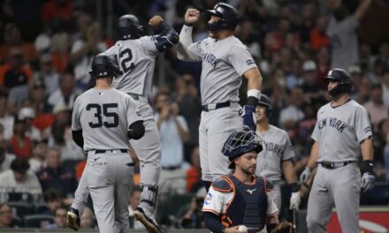 El grand slam de Grisham impulsa a los Yankees a una victoria de 7-1 sobre los Astros
