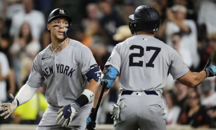 Judge conecta su jonrón número 49 y Stanton conecta jonrón de 3 carreras para llevar a los Yankees a vencer a los Orioles 6-1