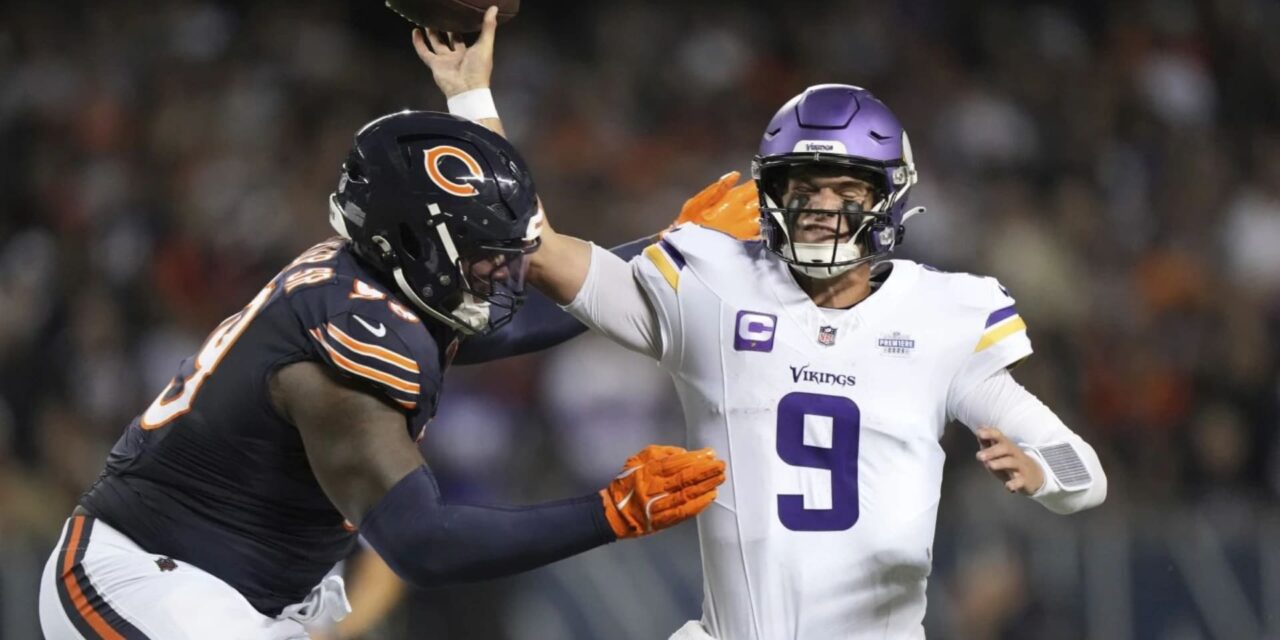 J.J. McCarthy con fuerza en la recta final, y los Vikings vencieron a los Bears por 27-24