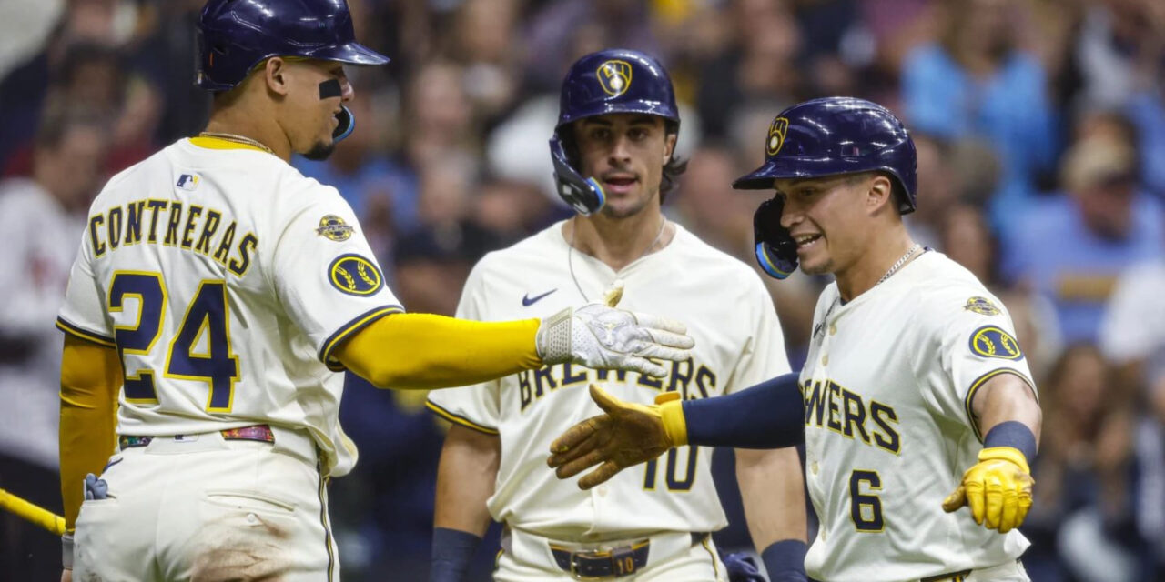 Isaac Collins conecta HR de 3 carreras, José Quintana lanza hasta la séptima y los Cerveceros vencen a los Filis 6-3