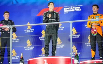 George Russell gana el GP de Singapur de F1 y McLaren asegura el título de constructores