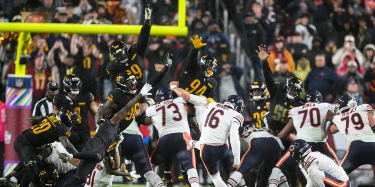 Esta vez no hubo magia de Ave María y la patada final de Moody le dio a los Bears la victoria sobre los Commanders por 25-24.