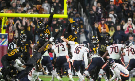 Esta vez no hubo magia de Ave María y la patada final de Moody le dio a los Bears la victoria sobre los Commanders por 25-24.